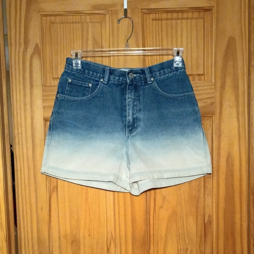 Gradient Blue Denim Shorts